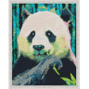 Панда на обеде Алмазная мозаика на подрамнике
