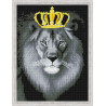  Лев в золотой короне Алмазная мозаика на подрамнике QR200003