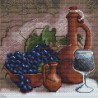  Натюрморт с виноградом Алмазная мозаика вышивка без подрамника Molly KM0227