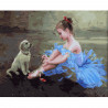  Маленькая балерина Раскраска по номерам на холсте KH0633