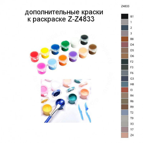 Дополнительные краски для раскраски Z-Z4833