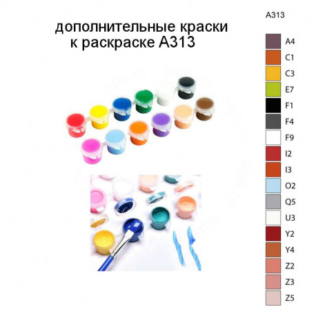 Дополнительные краски для раскраски A313