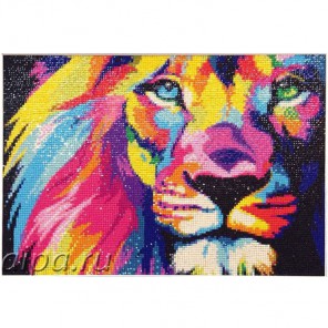 Радужный лев Алмазная вышивка (мозаика) Гранни
