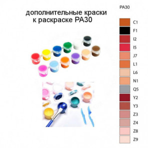 Дополнительные краски для раскраски PA30