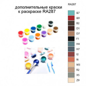 Дополнительные краски для раскраски RA287