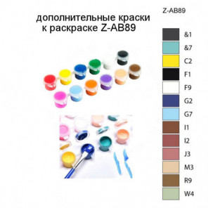 Дополнительные краски для раскраски Z-AB89
