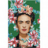 Фрида Кало с цветами 80х120 Раскраска картина по номерам на холсте
