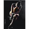 Девушка сидящая в темноте 60х80 Раскраска картина по номерам на холсте