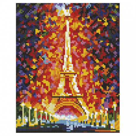  Париж - огни Эйфелевой башни Алмазная вышивка мозаика на подрамнике Белоснежка 531-ST-S