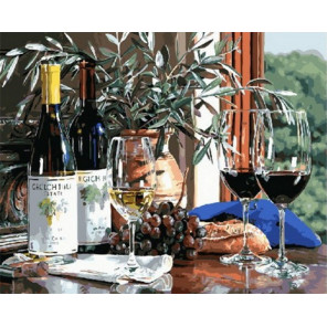  Виноградное вино Раскраска картина по номерам на холсте МСА466