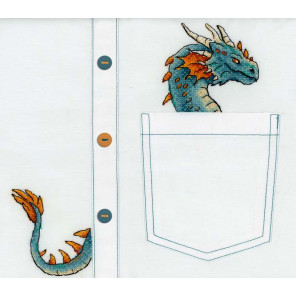  Благородный дракон Набор для вышивания МП Студия В-252