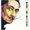Красочный Сальвадор Дали поп-арт 80х100 Раскраска картина по номерам на холсте