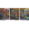 Сложность и количество цветов Пробуждение нового дня Триптих Раскраска картина по номерам на холсте РХ5291