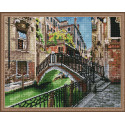 Венецианский канал Алмазная мозаика вышивка на подрамнике Molly