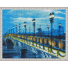 Пример выложенной мозаики Патриарший мост Алмазная мозаика вышивка на подрамнике Molly KM0880