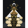  Бастет. Богиня плодородия. Египет Раскраска картина по номерам на холсте с металлическими красками AAAA-RS059