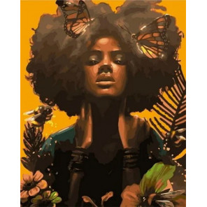 Сложность и количество цветов Африканское искусство Раскраска картина по номерам на холсте MCA1101