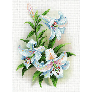  Благоухающие лилии Канва с рисунком для вышивки МП Студия СК-052