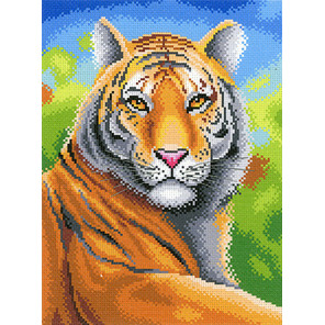  Царственный тигр Канва с рисунком для вышивки МП Студия СК-067