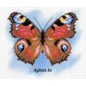 Павлиний глаз. Бабочка Канва с рисунком для вышивки МП Студия