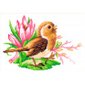 Птичка певчая Канва с рисунком для вышивки МП Студия