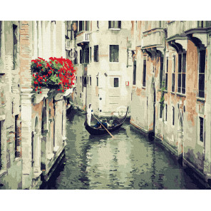 Внешний вид коробки Улочки Венеции Раскраска картина по номерам на холсте Molly KH0969