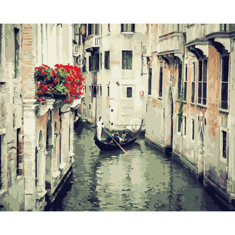  Улочки Венеции Раскраска картина по номерам на холсте Molly KH0969