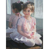  Маленькая балерина Раскраска картина по номерам с цветной схемой на холсте Molly KK0678