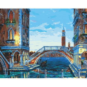  Каналы Венеции Раскраска картина по номерам на холсте 624-AB