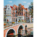 Императорский канал в Амстердаме Алмазная мозаика на подрамнике