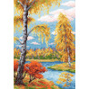  Осенний пейзаж Алмазная вышивка мозаика BrilliArt МС-010