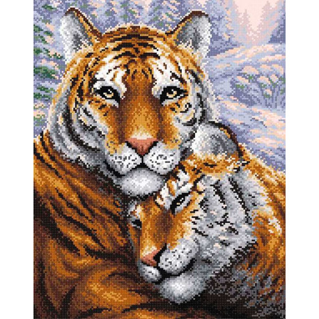  Тигры Алмазная вышивка мозаика BrilliArt МС-020
