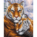 Тигры Алмазная вышивка мозаика BrilliArt
