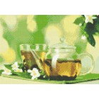 Зеленый чай Алмазная вышивка (мозаика) Гранни