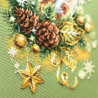 Пример вышитой работы Светлое рождество Набор для вышивания Чудесная игла 100-245