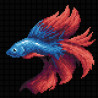 Рыбка красная Алмазная вышивка мозаика BrilliArt МС-057