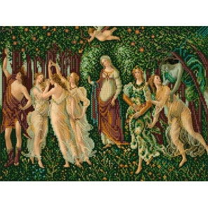 Весна С.Ботичелли Ткань с нанесенным рисунком для вышивки бисером Конек 1354