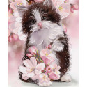 Весенний котенок Ткань с нанесенным рисунком для вышивки бисером Конек