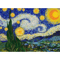 Звездная ночь. Ван Гог Ткань с нанесенным рисунком для вышивки бисером Конек