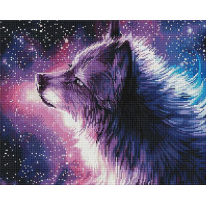  Небесный волк Алмазная мозаика вышивка на подрамнике GF4545