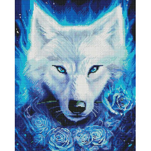  Светящийся волк Алмазная мозаика вышивка на подрамнике GF4678