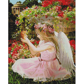  Девочка-ангелочек Алмазная мозаика вышивка на подрамнике GF4541