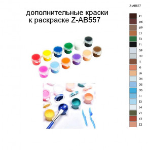 Дополнительные краски для раскраски Z-AB557