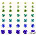 Сад индиго Стразы самоклеющиеся для скрапбукинга, кардмейкинга K&Company