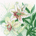Белые лилии Набор для вышивания Риолис