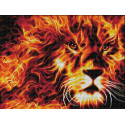Огненный лев Алмазная вышивка мозаика Алмазная живопись
