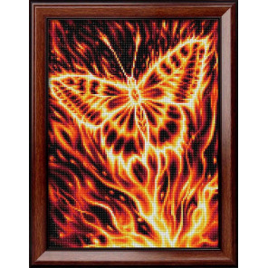 Состав набора Огненная бабочка Алмазная вышивка мозаика АЖ-1854
