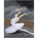 Балерина Лебединое озеро Раскраска картина по номерам на холсте