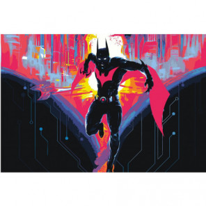 Бэтмен будущего 80х120 Раскраска картина по номерам на холсте
