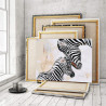  Зебра с детёнышем 100х125 см Раскраска картина по номерам на холсте AAAA-RS104-100x125